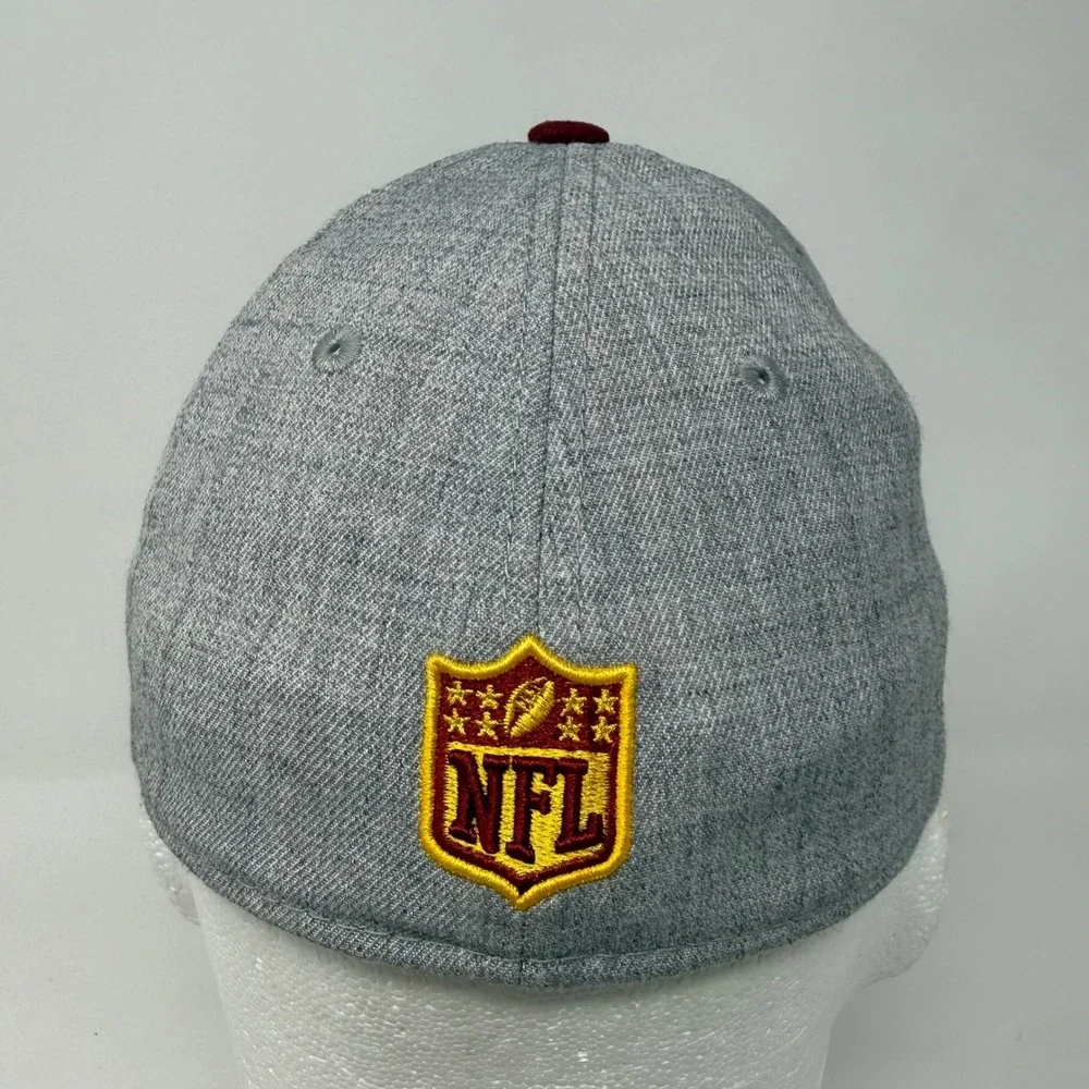 New Era 39THIRTY Washington Redskins Hat Grey Burgundy Stretch Fit Child/Youth